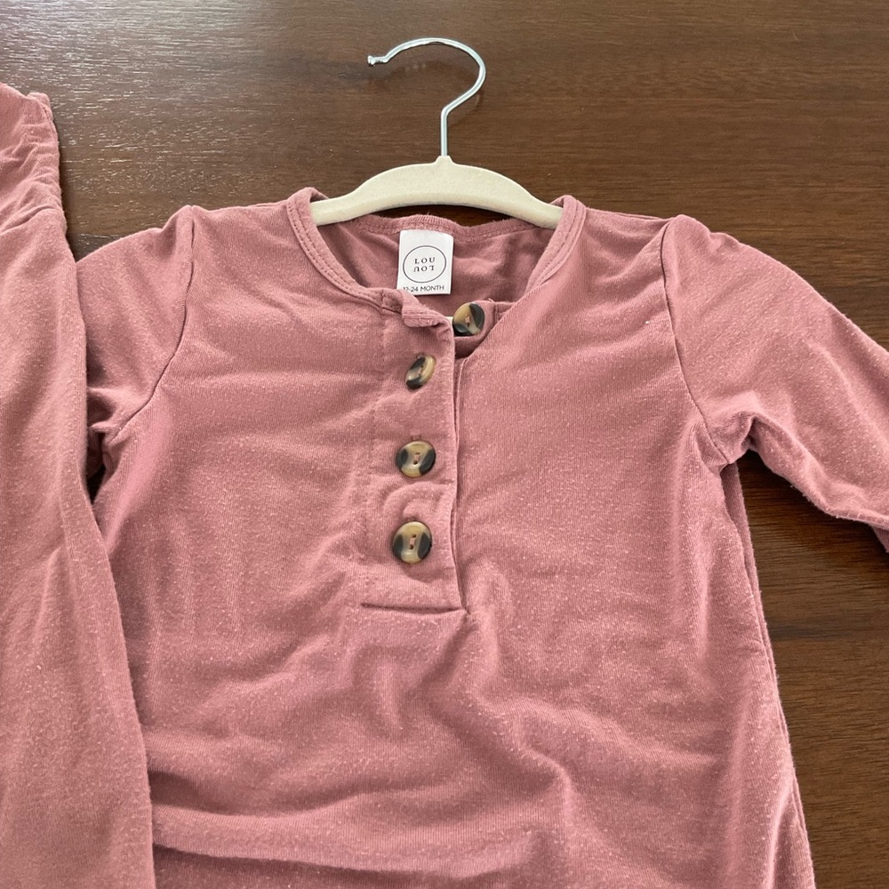 137 Lou Lou & Company Mauve Long Sleeve Matching Set